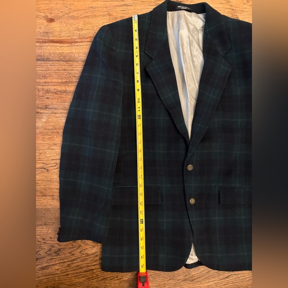 Vintage Plaid wool/fleece blazer - Picture 9 of 13